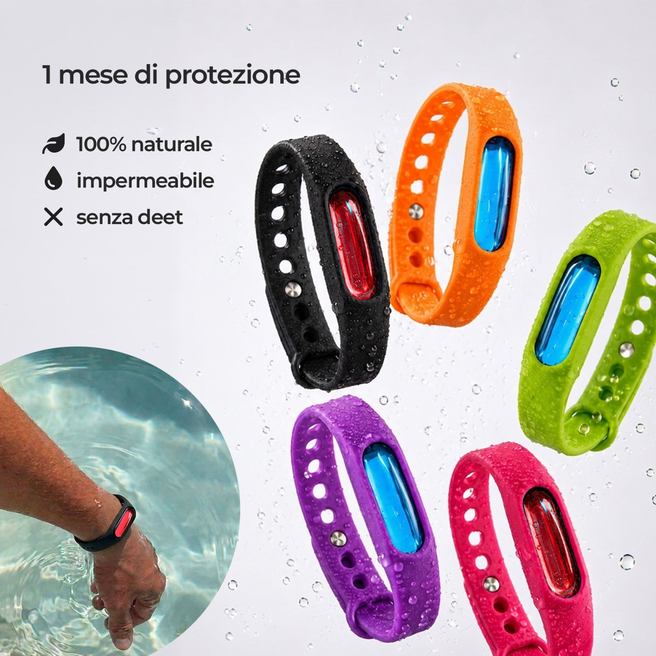 Braccialetto originale anti-zanzare (colori misti)